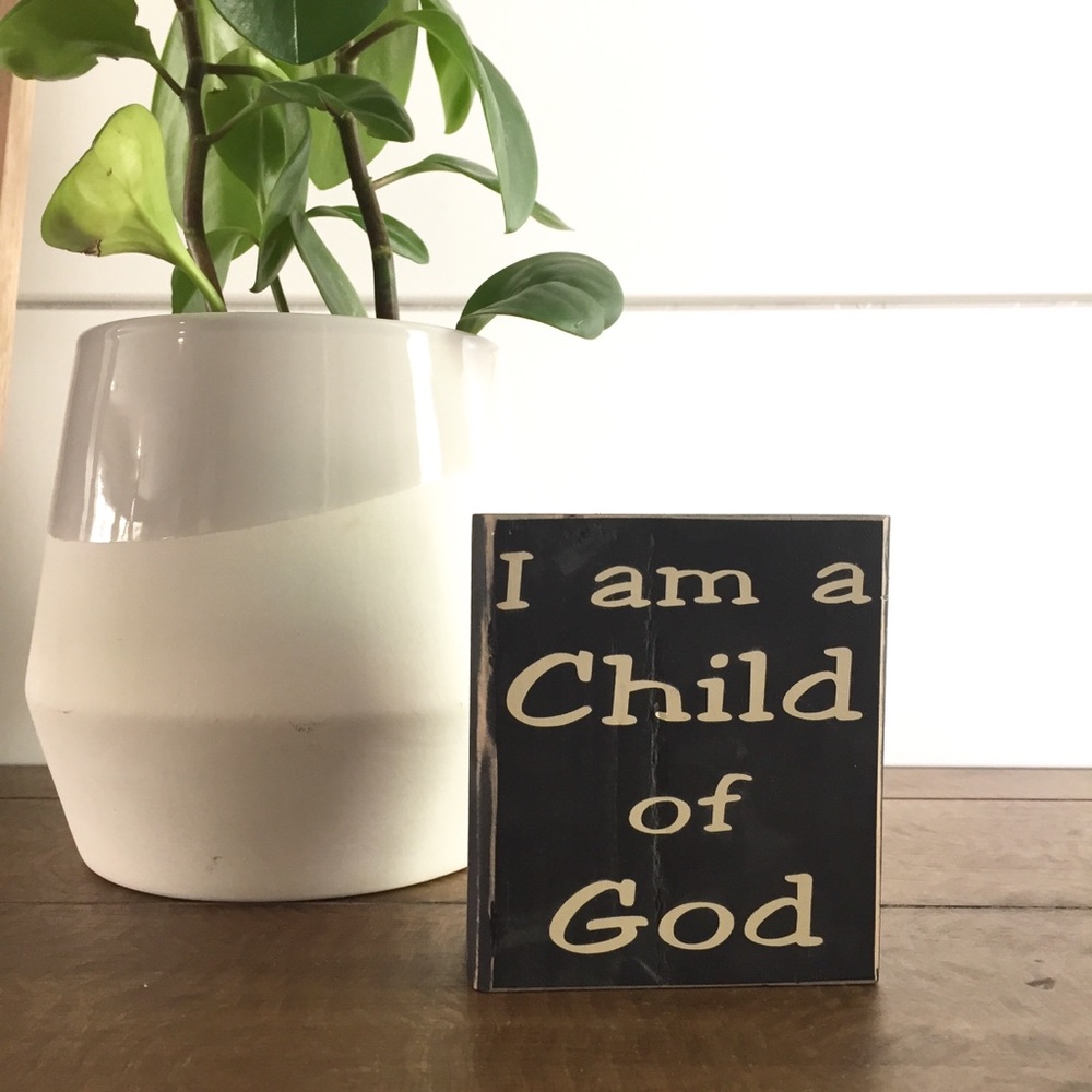 Farmhouse Wood Block Decoration